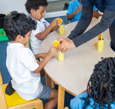 A moment from daily life at The Avenue Preschool